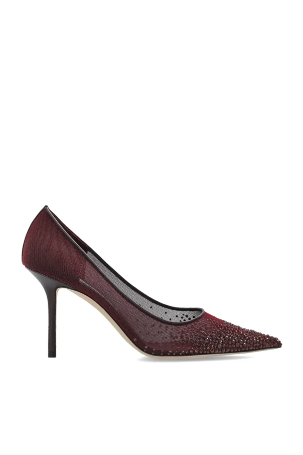 BURGUNDY Heeled Shoes ‘Love’
