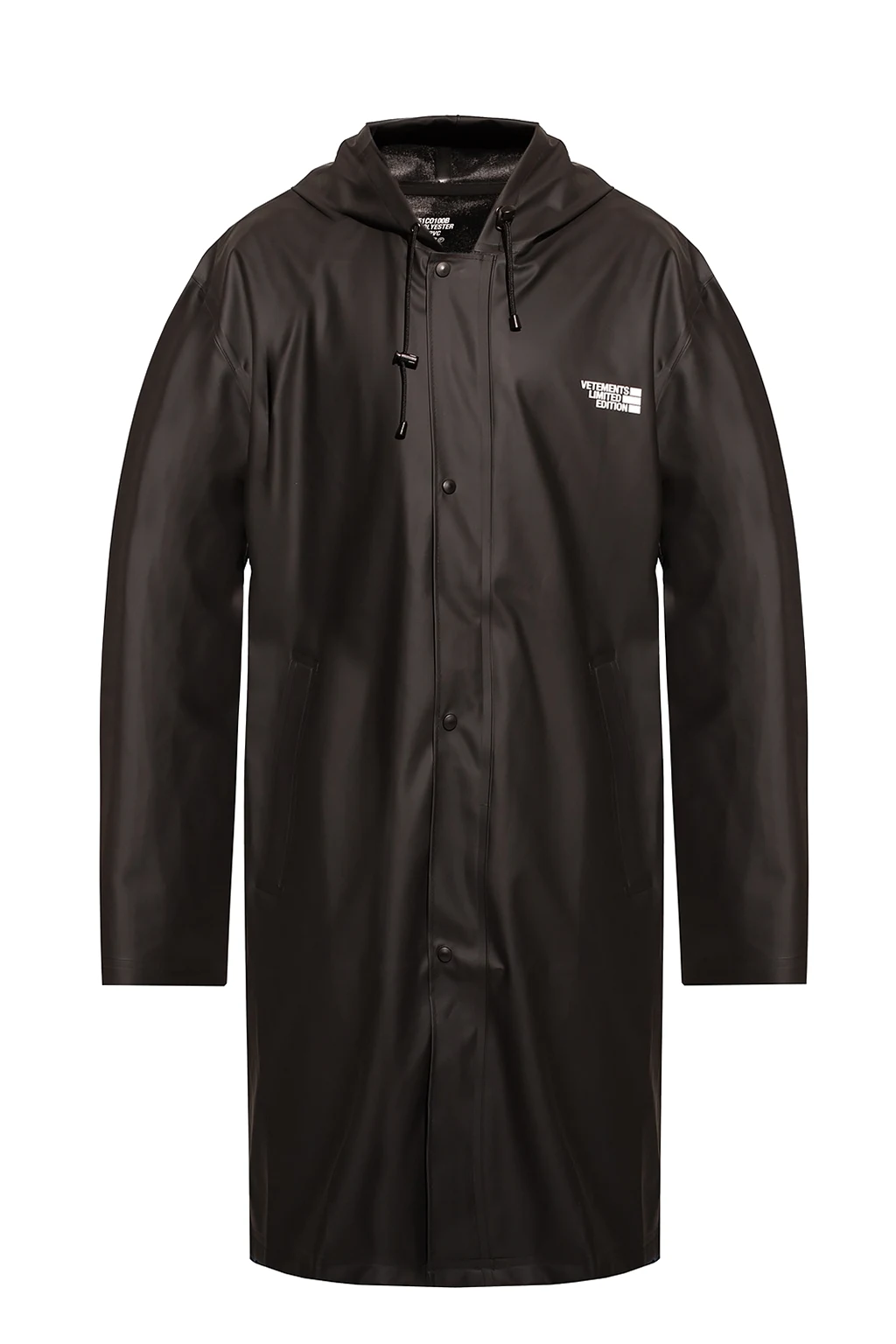 Coat with logo