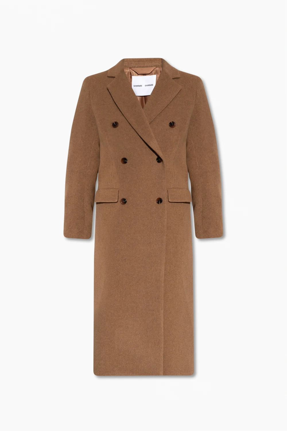 BROWN ‘Falcon’ double-breasted coat