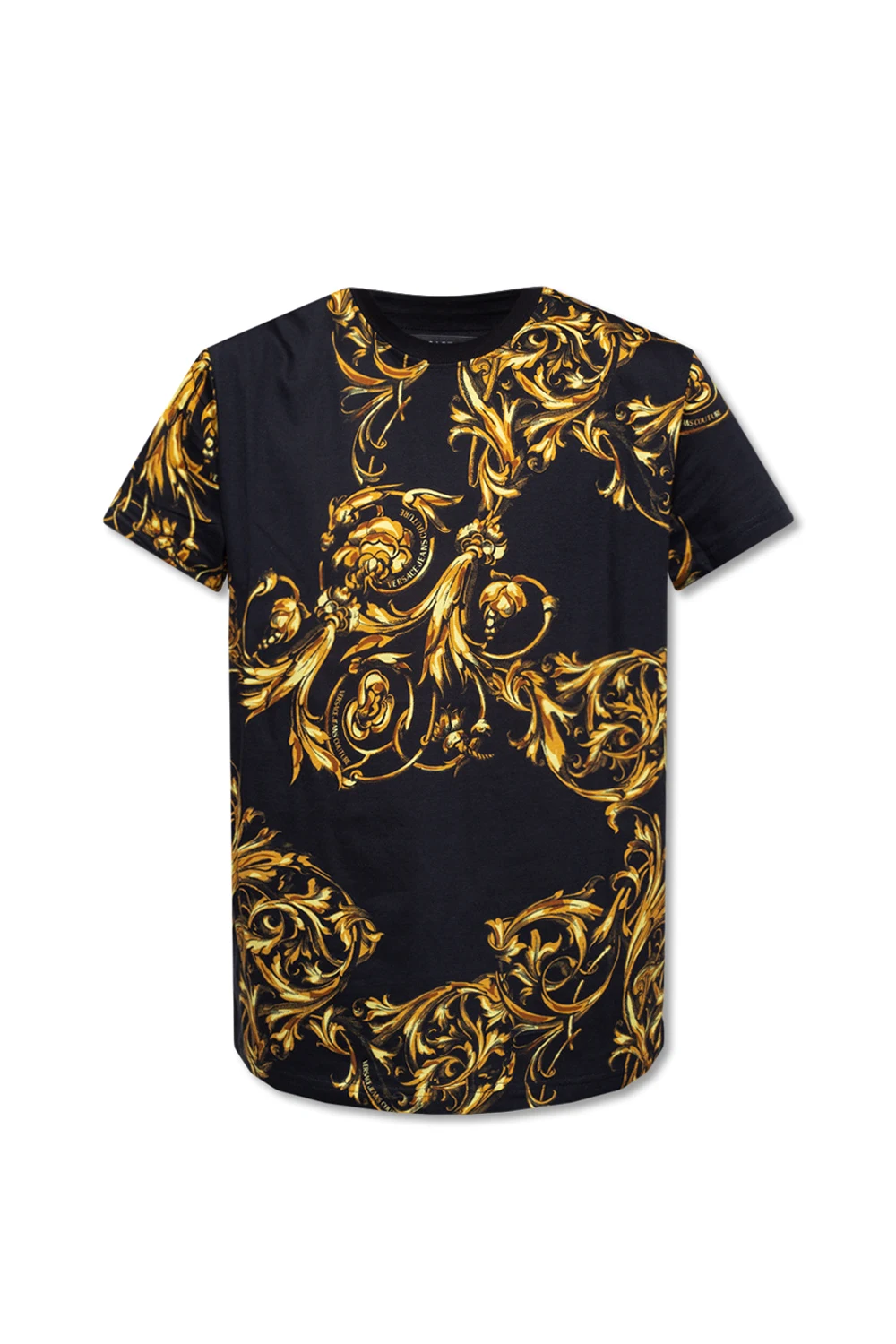 BLACK Barocco-printed T-shirt
