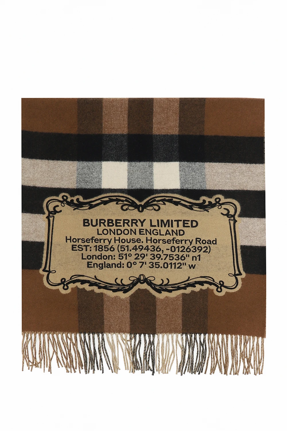 BROWN Cashmere scarf