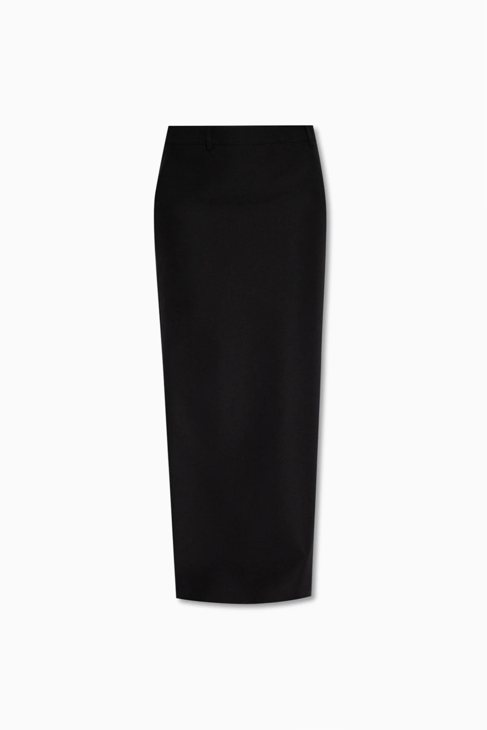 Wool skirt with slit