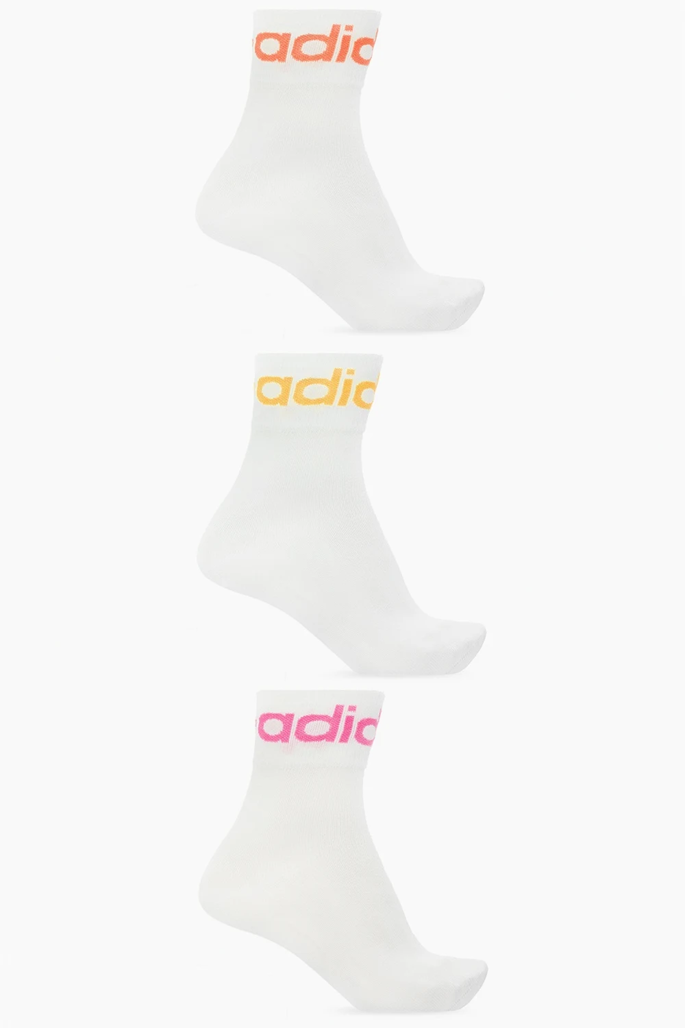 Branded socks three-pack