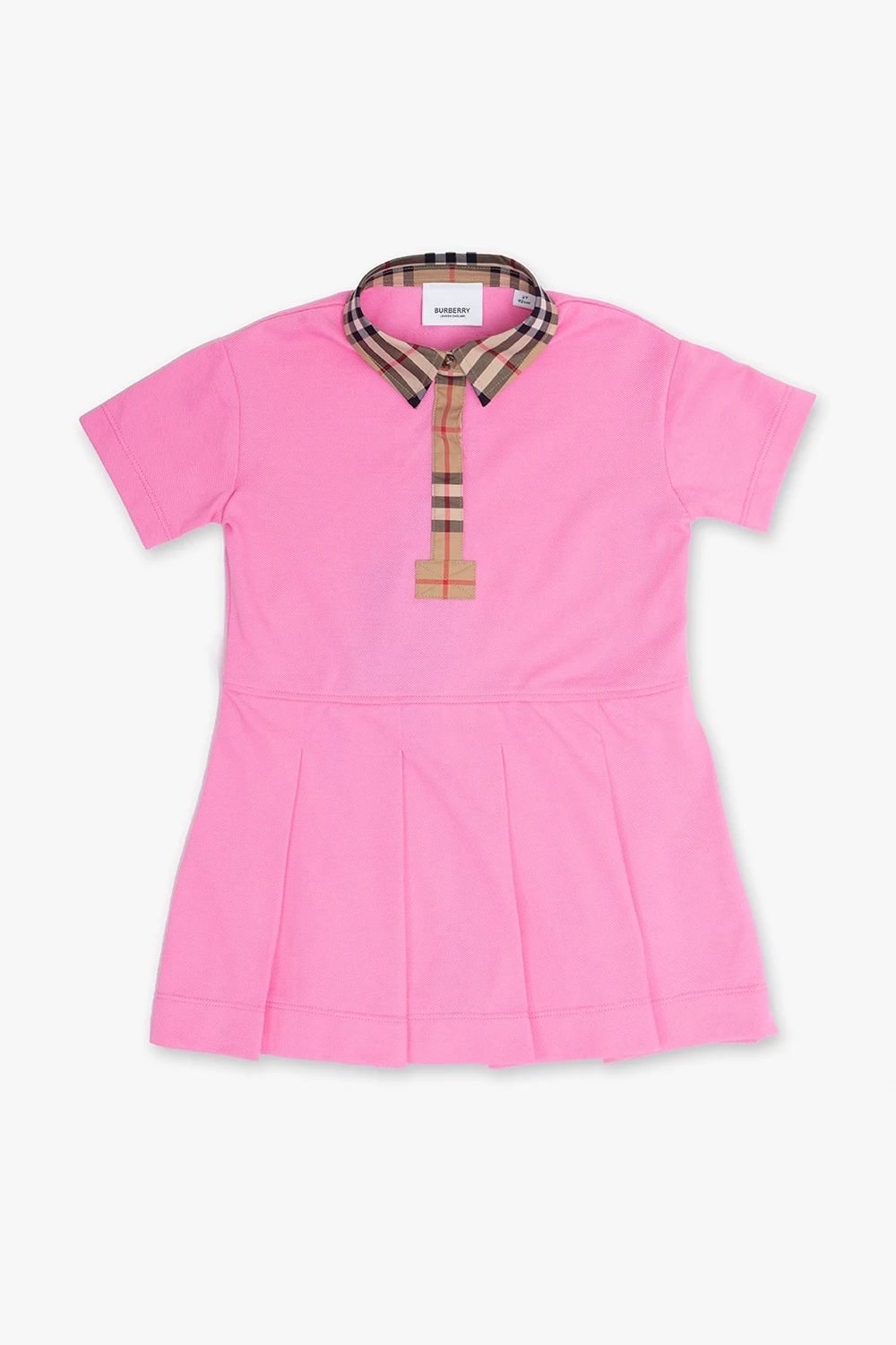 Cotton dress with collar