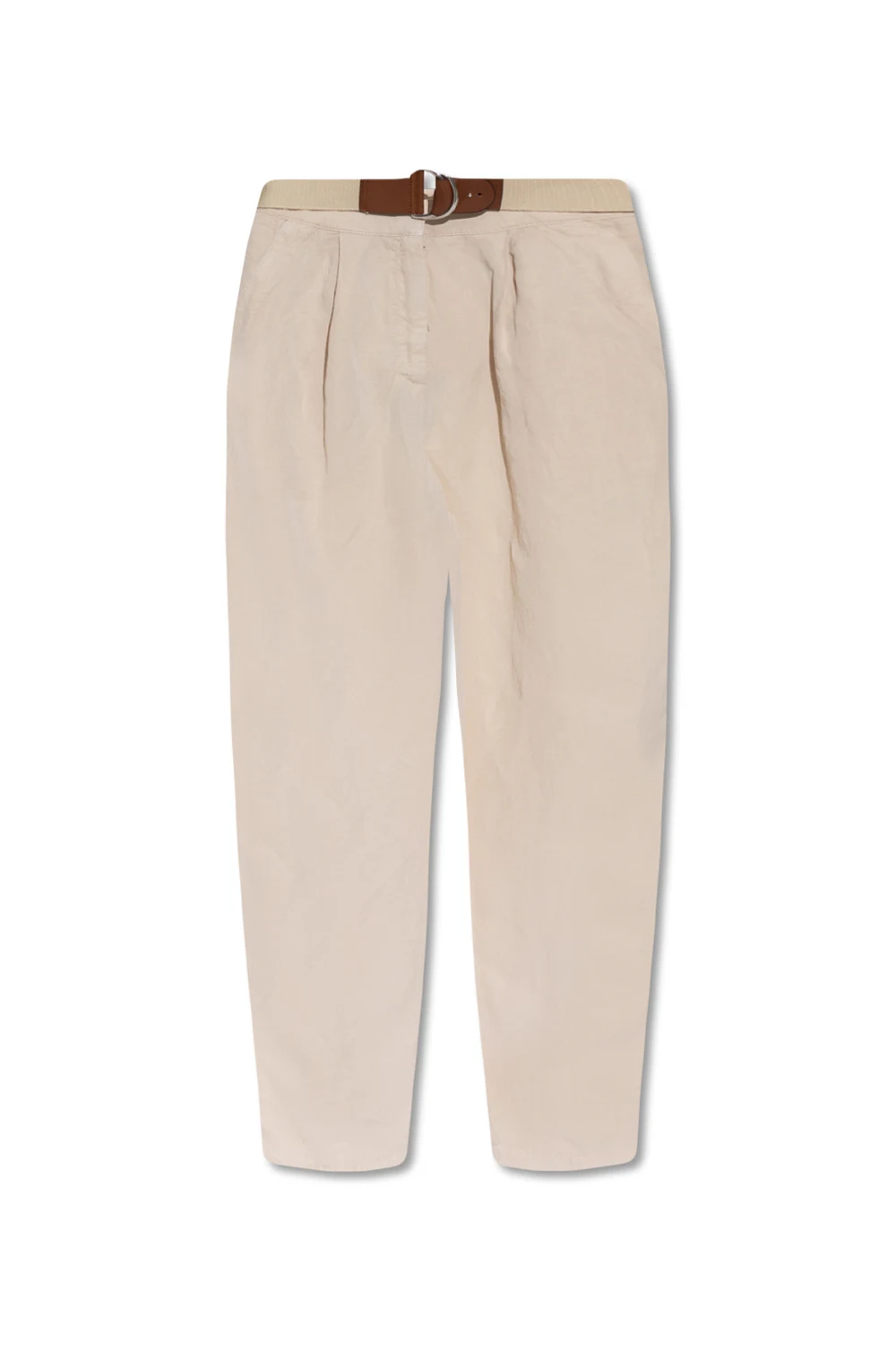 cream Trousers with belt