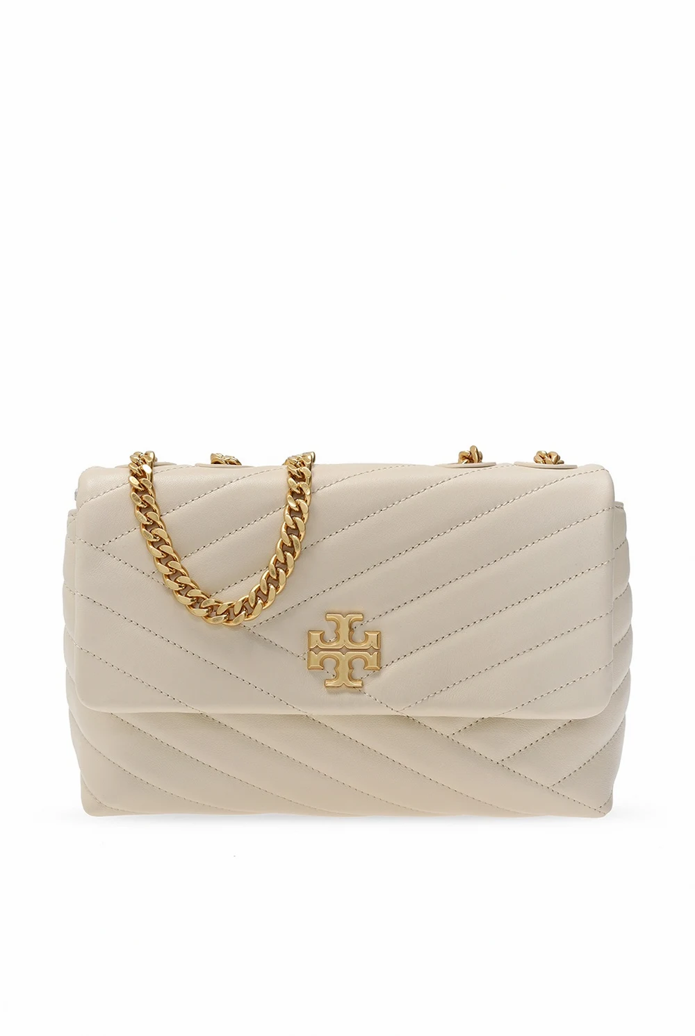cream ‘Kira’ quilted shoulder bag