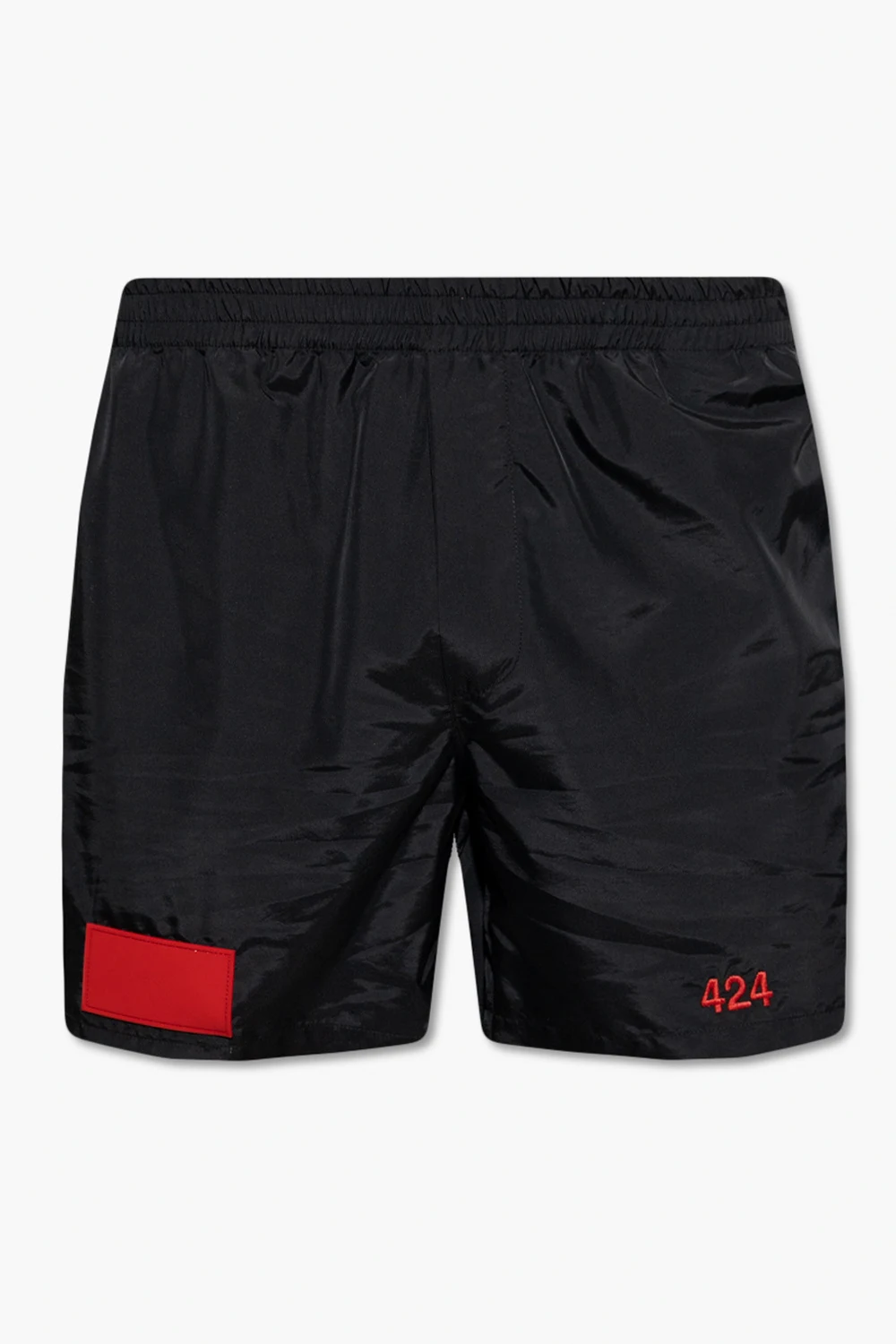 Ortalionowe szorty z naszywką