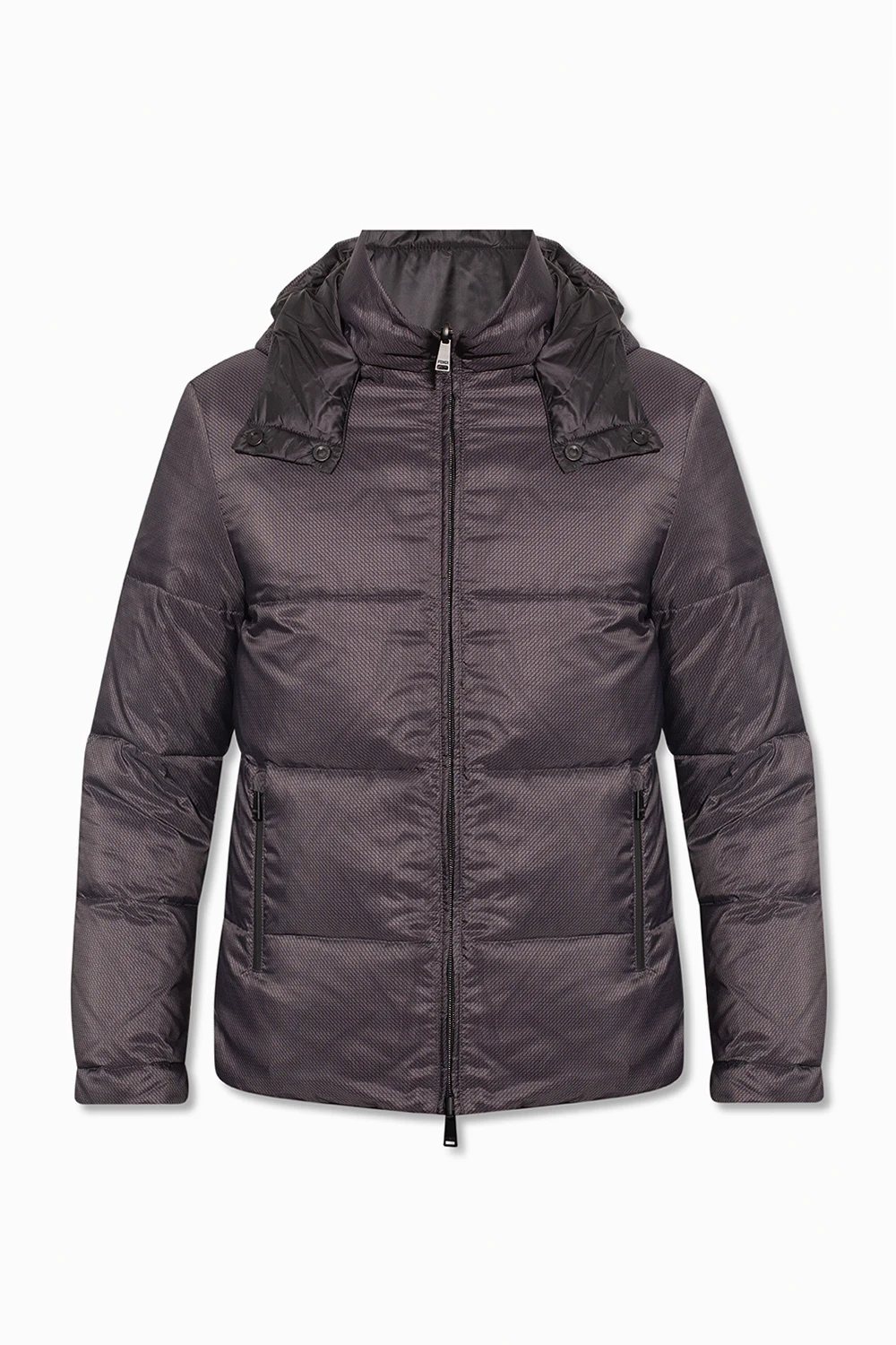 Hooded down jacket