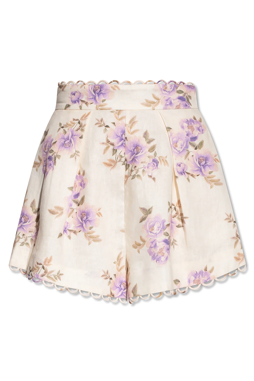 Shorts with floral motif