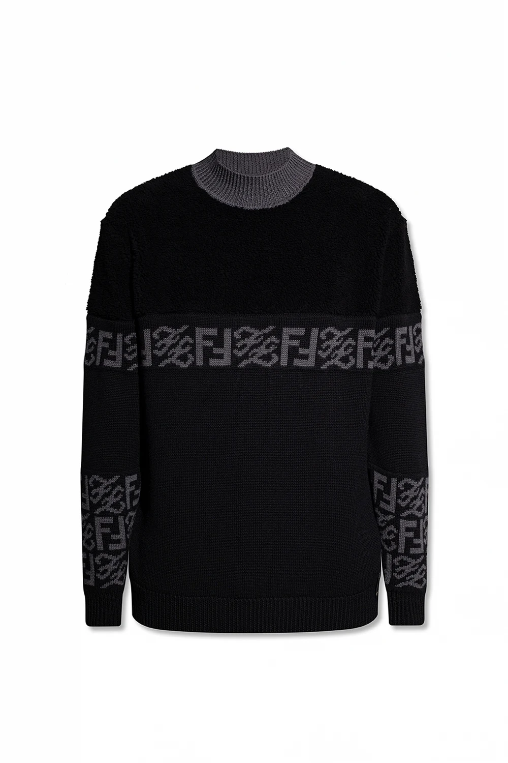 BLACK Sweater with logo