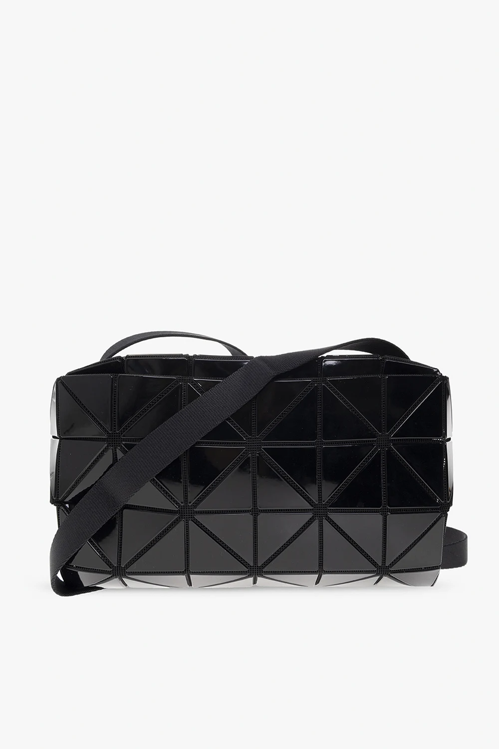 BLACK ‘Carton’ glossy shoulder bag