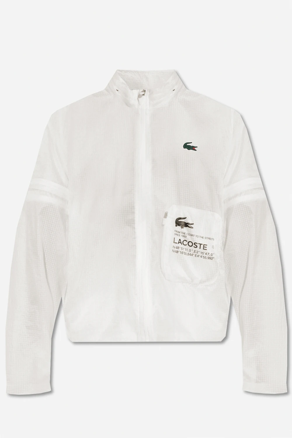 cream Jacket with logo