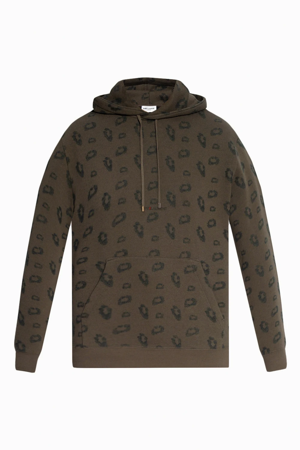 Leopard-printed hoodie