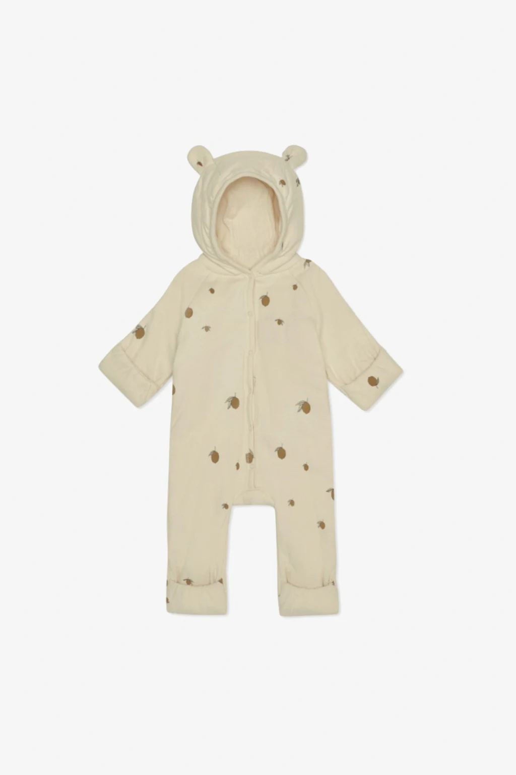 cream Hooded playsuit