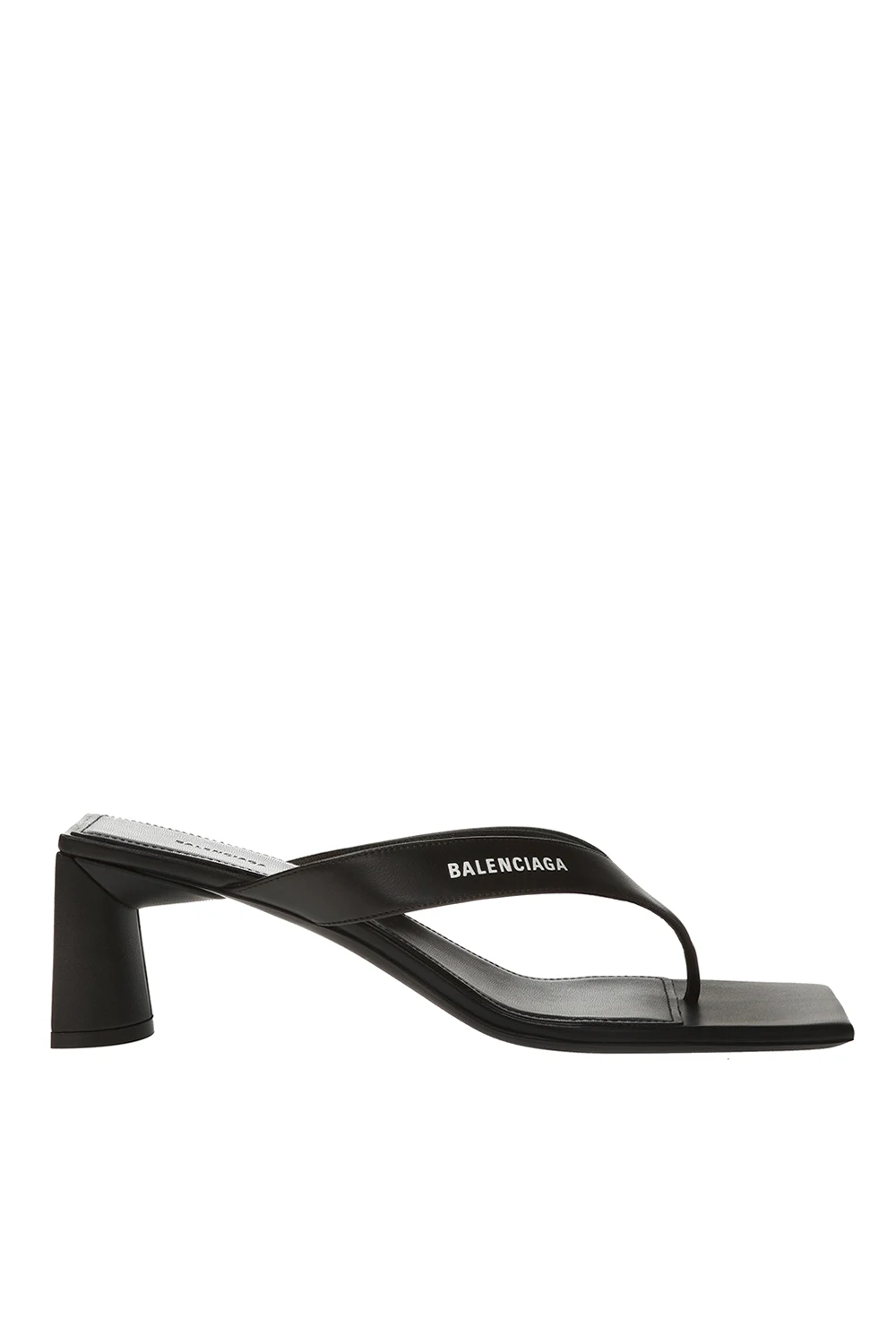 'Double Square' heeled flip-flop sandals