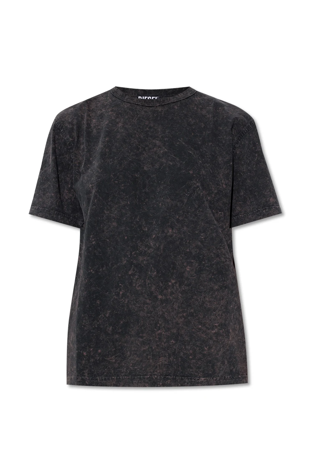 T-shirt with worn effect