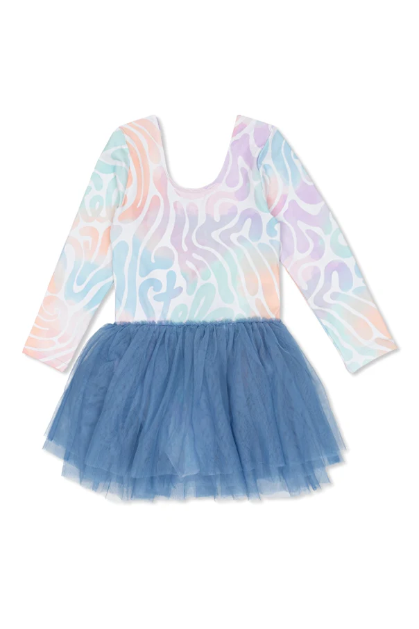 MULTICOLOUR Dress with a tulle skirt