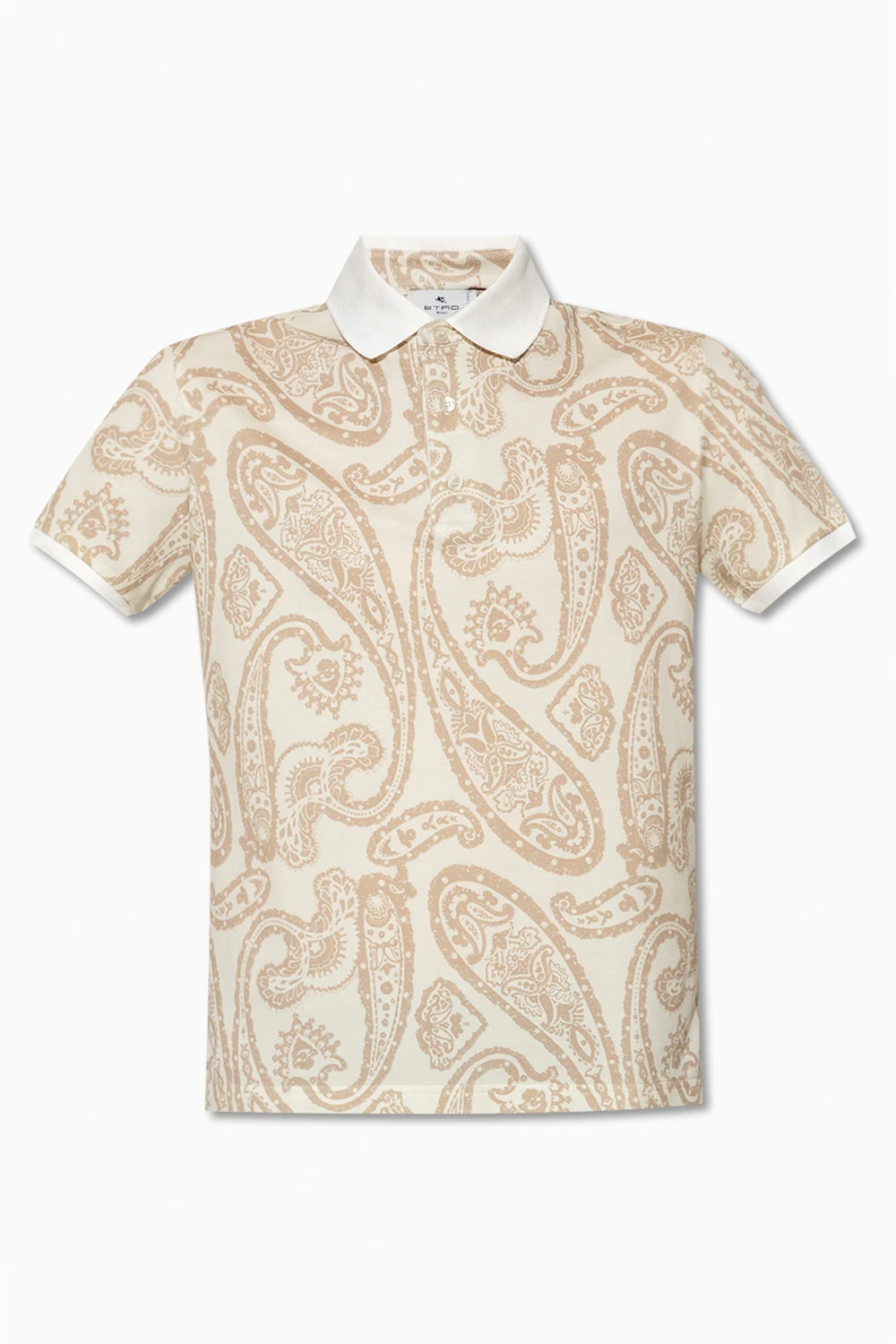 Patterned polo shirt