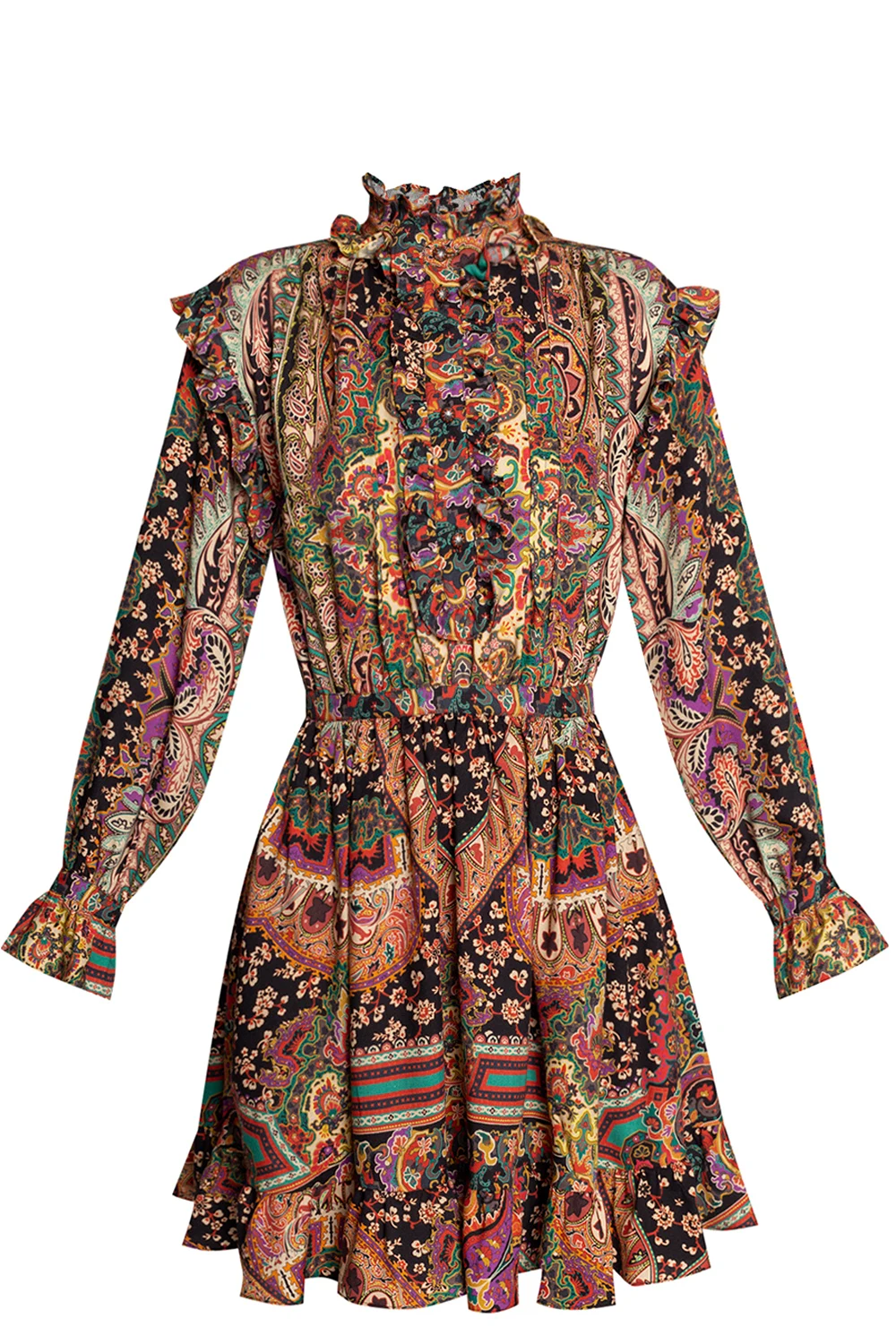 Dress with high neck