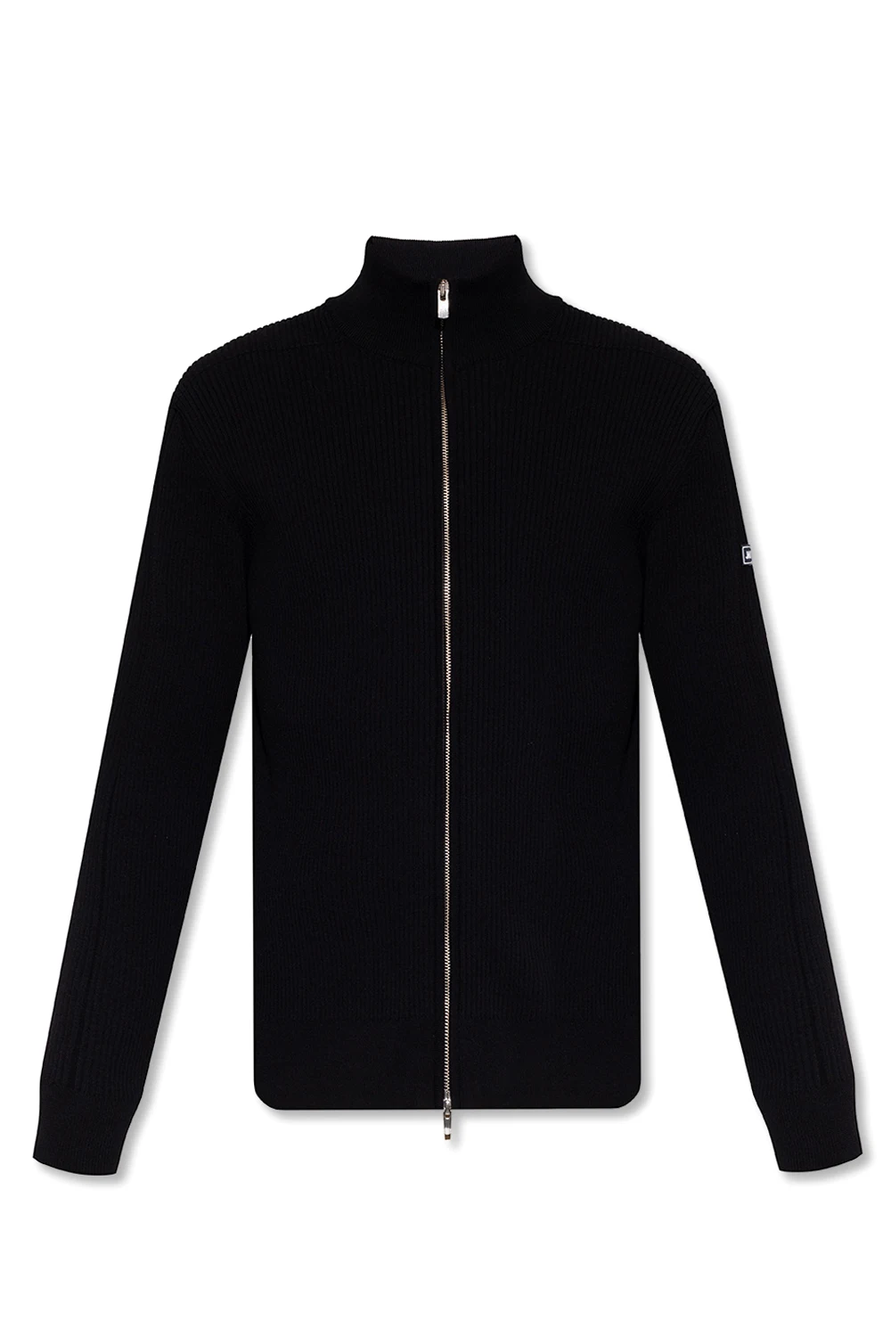BLACK ‘Frescu’ ribbed cardigan