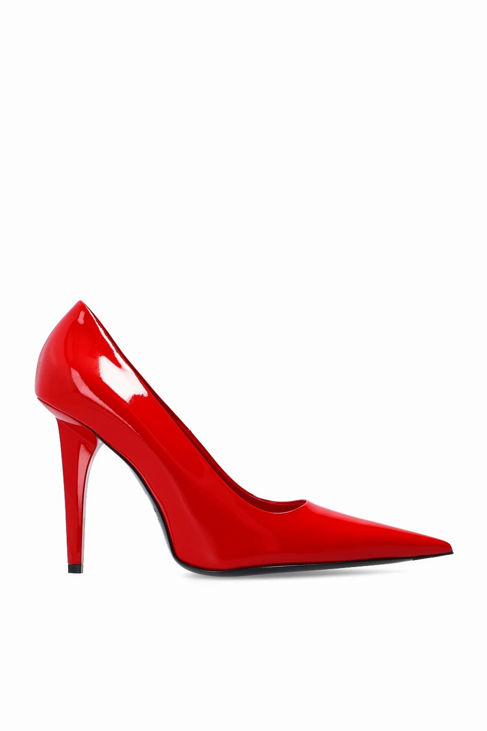 ‘Knife Shark’ leather pumps
