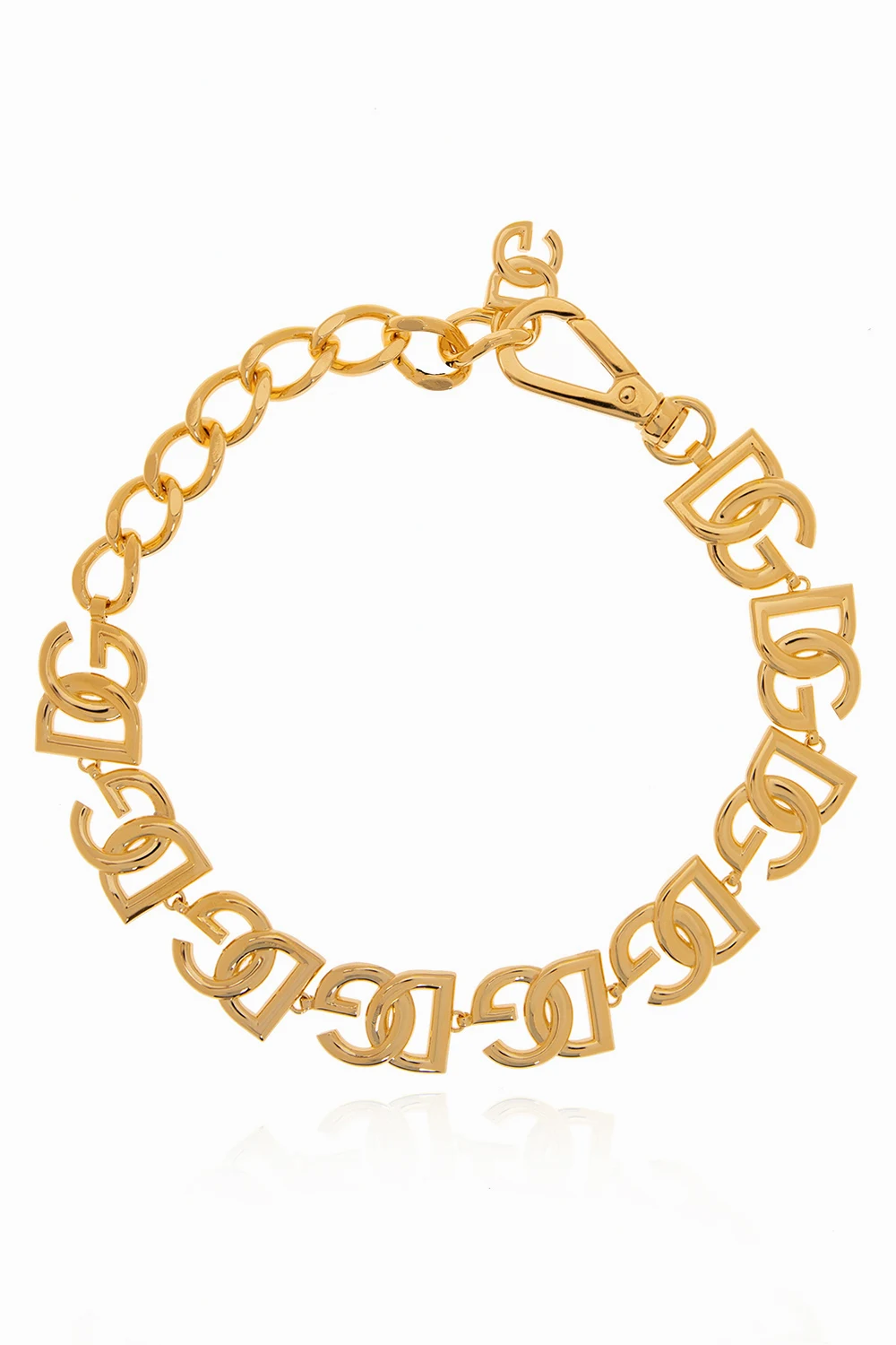 Mosiężny choker z logo