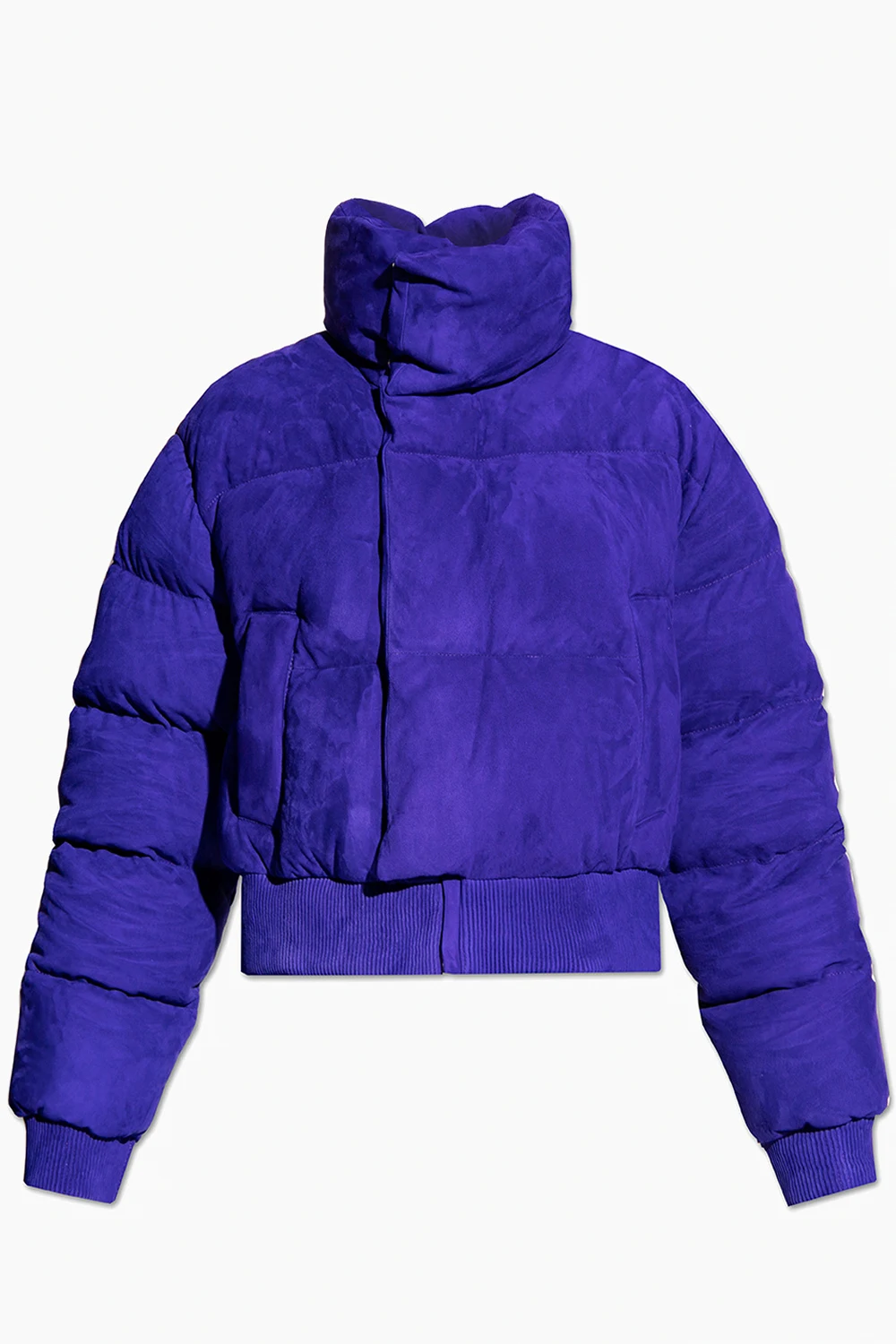 Insulated jacket with standing collar