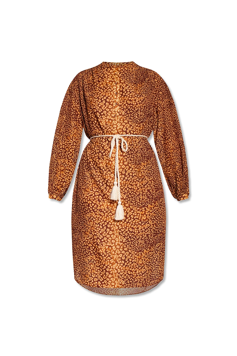 BROWN Patterned dress