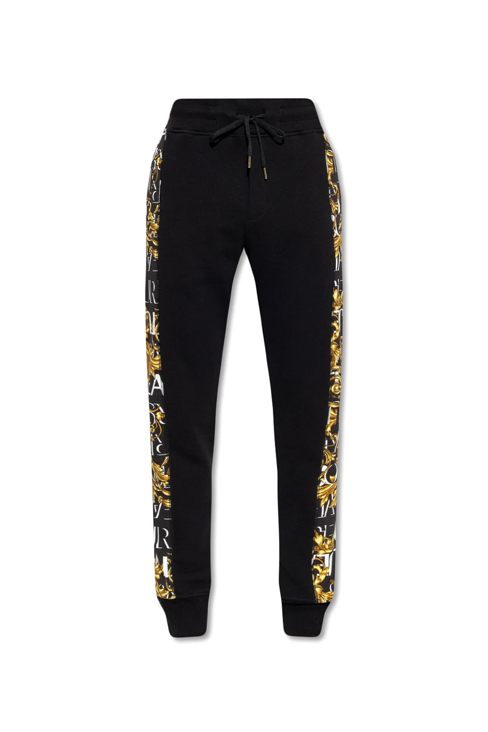 BLACK Sweatpants with logo