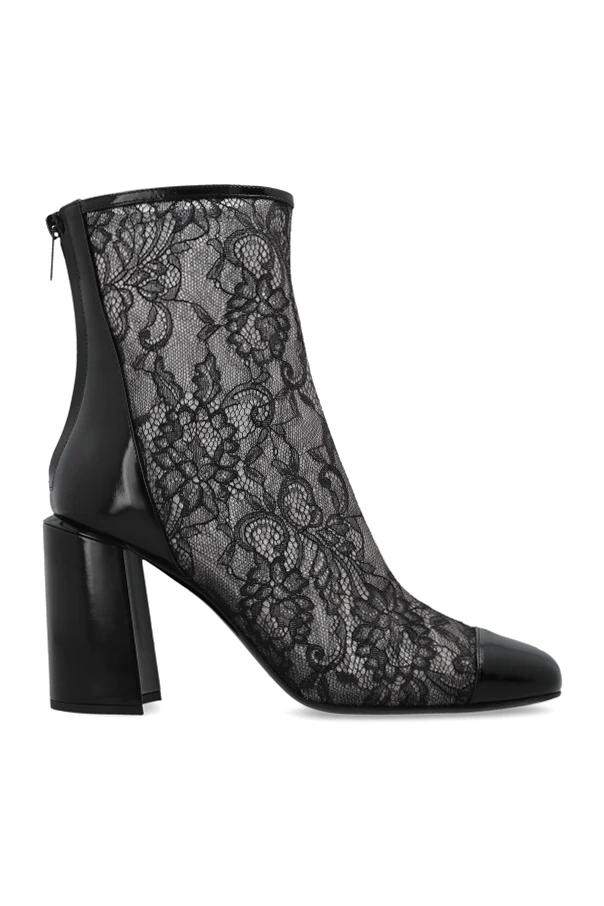 BLACK Heeled ankle boots 'Kisu'