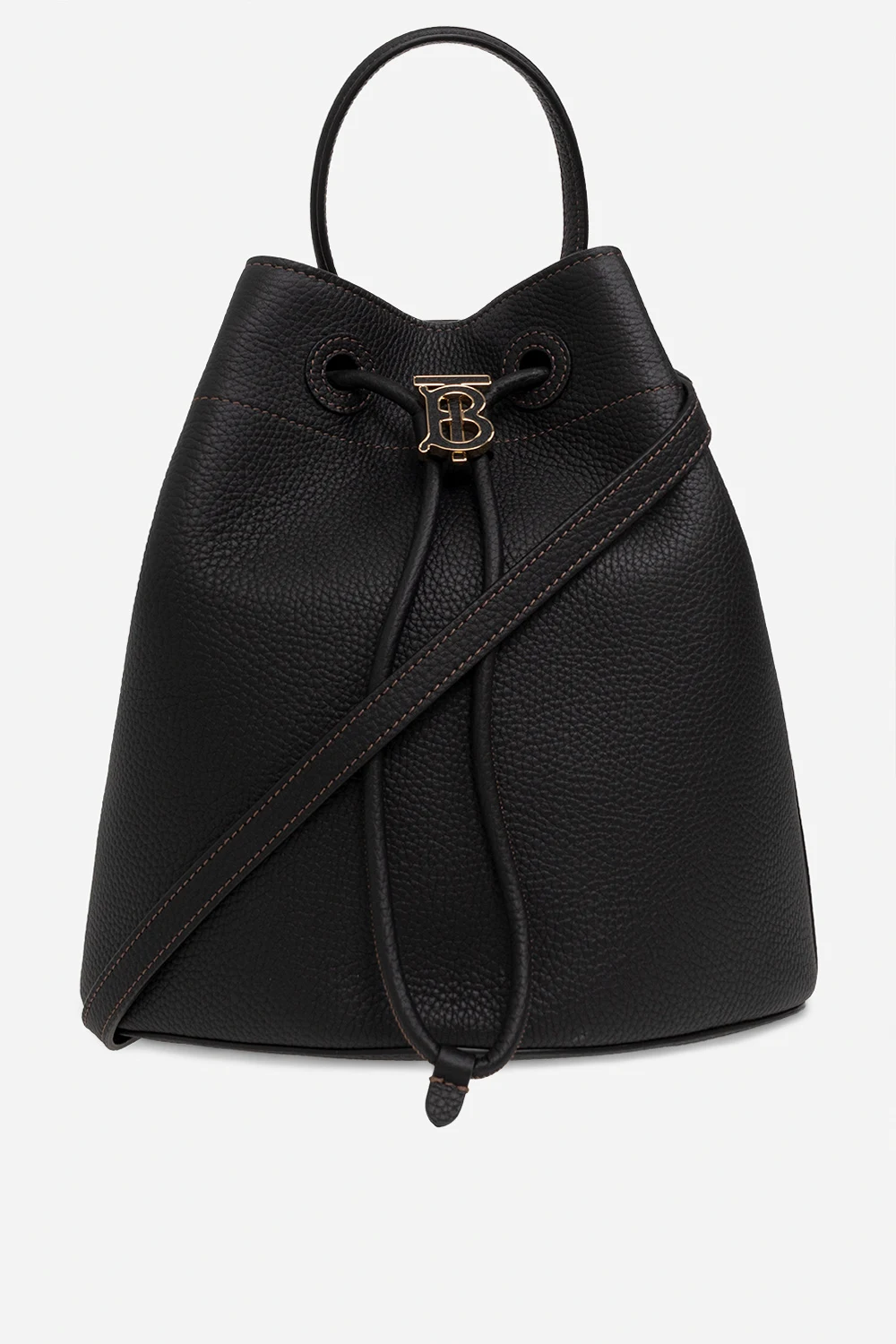 Leather bucket bag