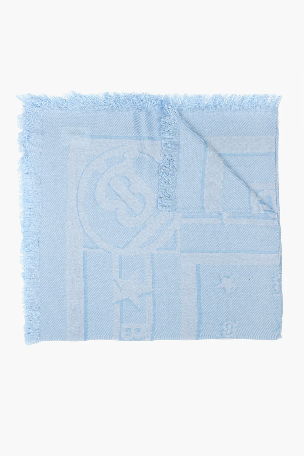 BLUE Patterned scarf