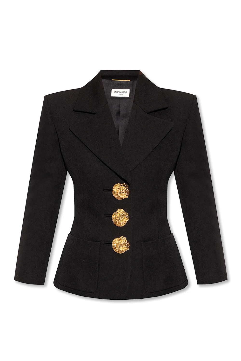 BLACK Blazer with decorative buttons