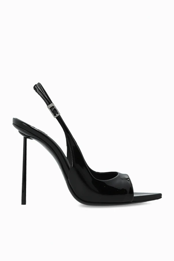 CZARNY Sandały na obcasie `Bella`