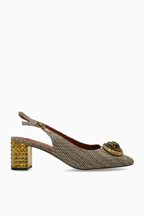 BRĄZOWY Buty na obcasie `Chelsea Slingback`