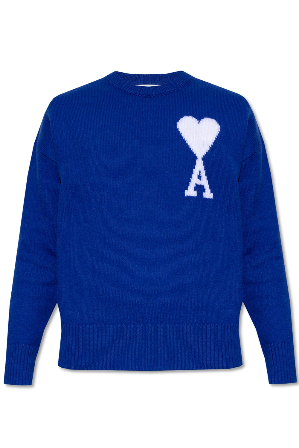 NAVY BLUE Logo-embroidered sweater