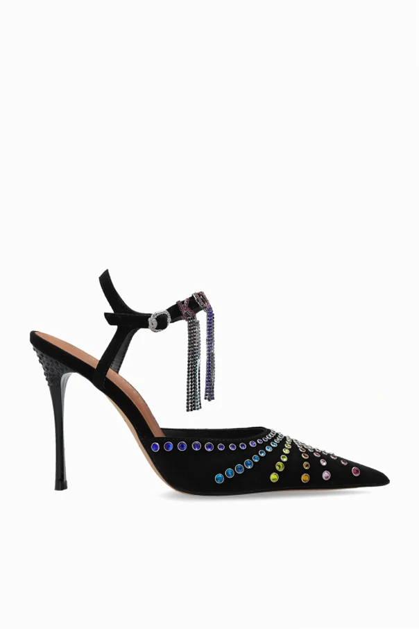 BLACK Heeled shoes "Kurt Crystal Point"