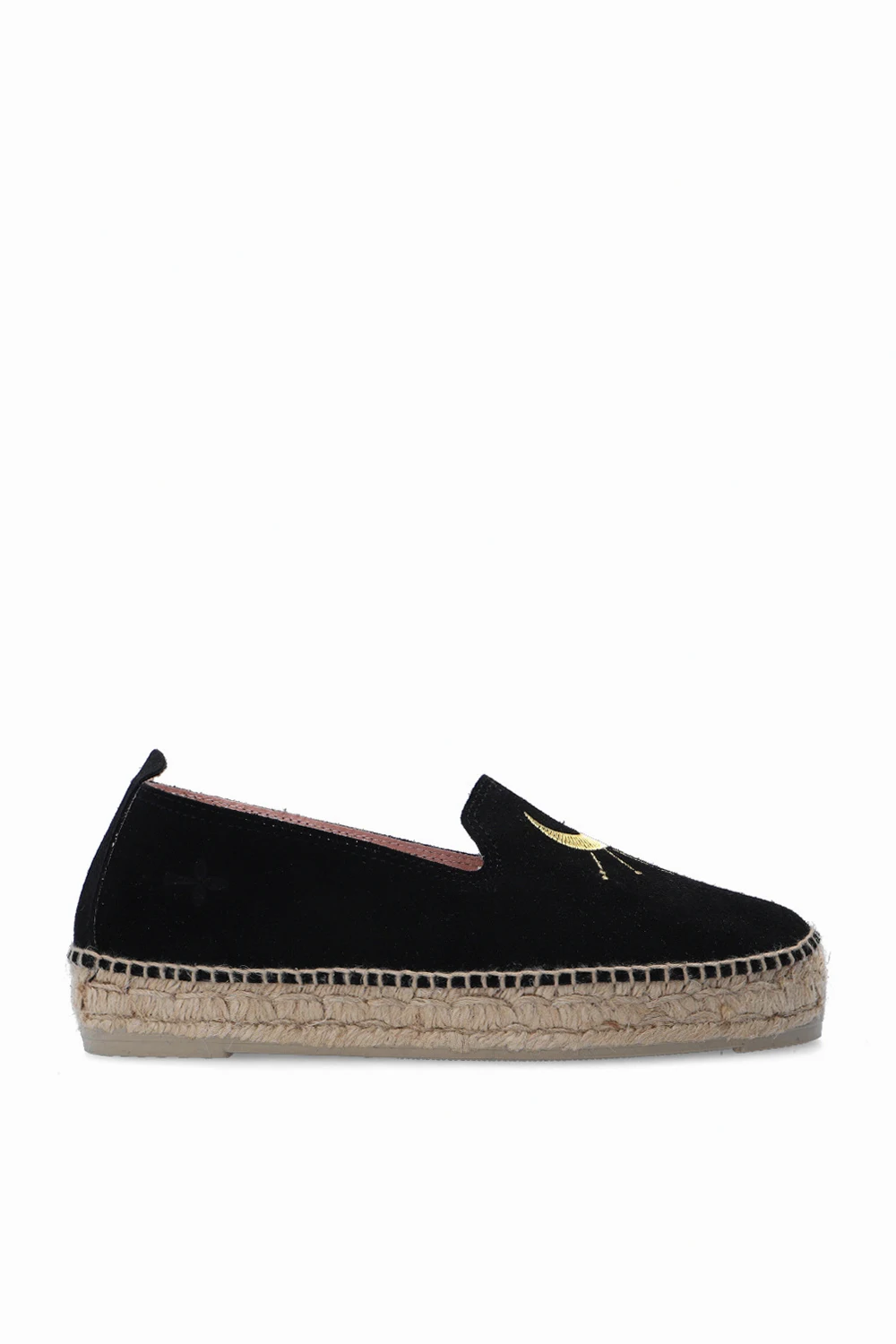 BLACK 'Palm Springs' platform espadrilles