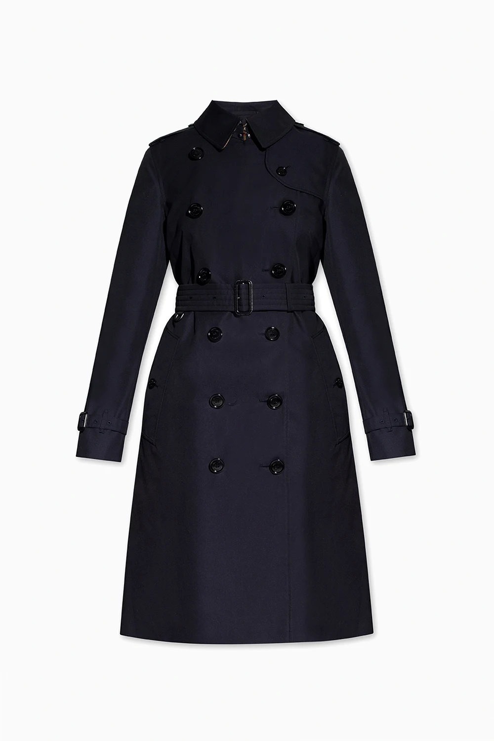 NAVY BLUE ‘Kensington’ long trench coat