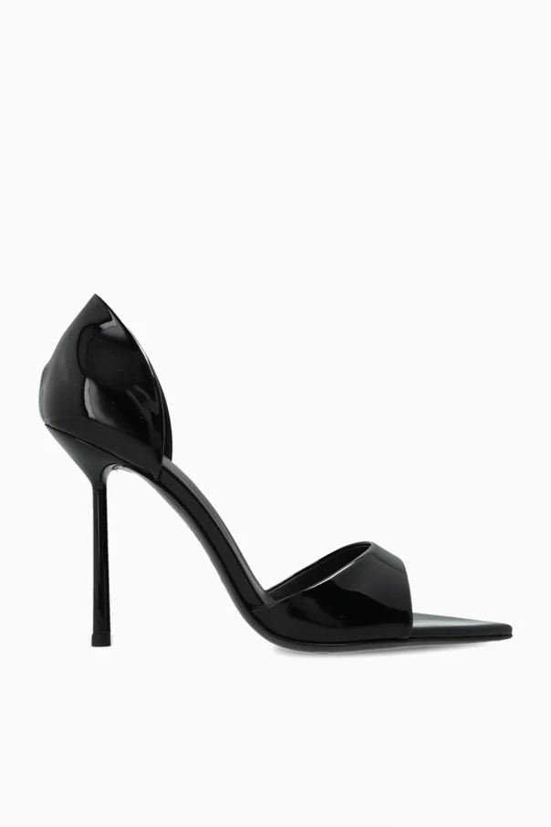 CZARNY Sandały na obcasie `Shirley`