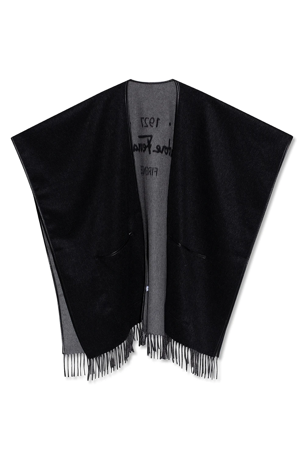 Poncho with logo