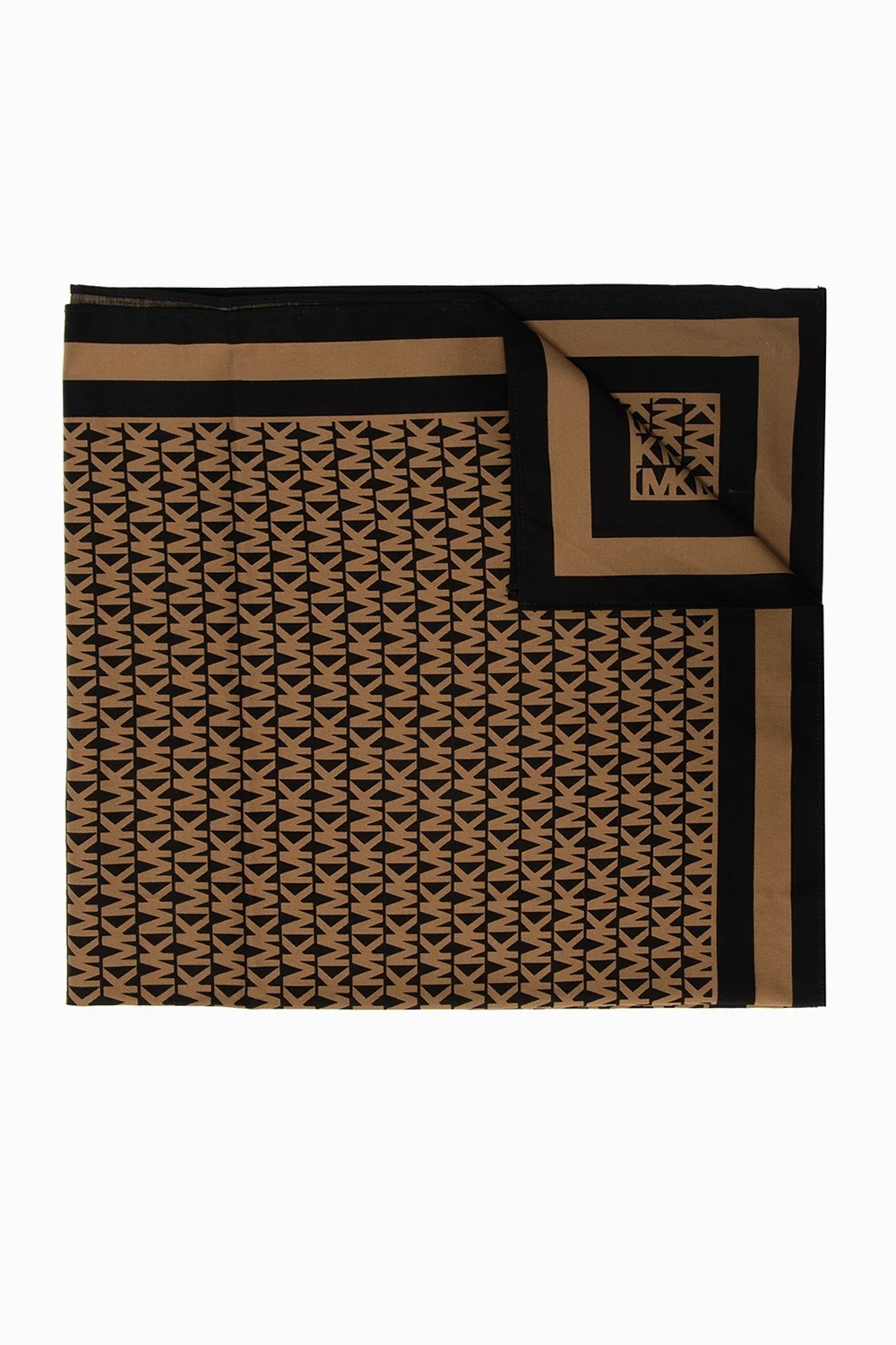 BROWN Scarf with logo