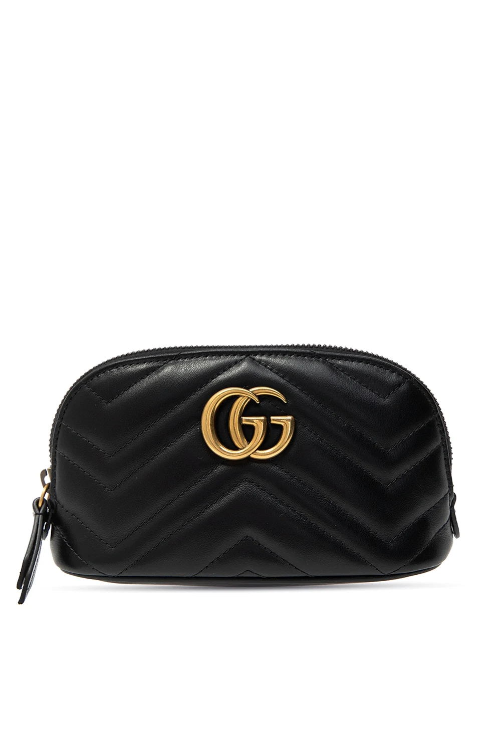 BLACK ‘GG Marmont’ quilted wash bag