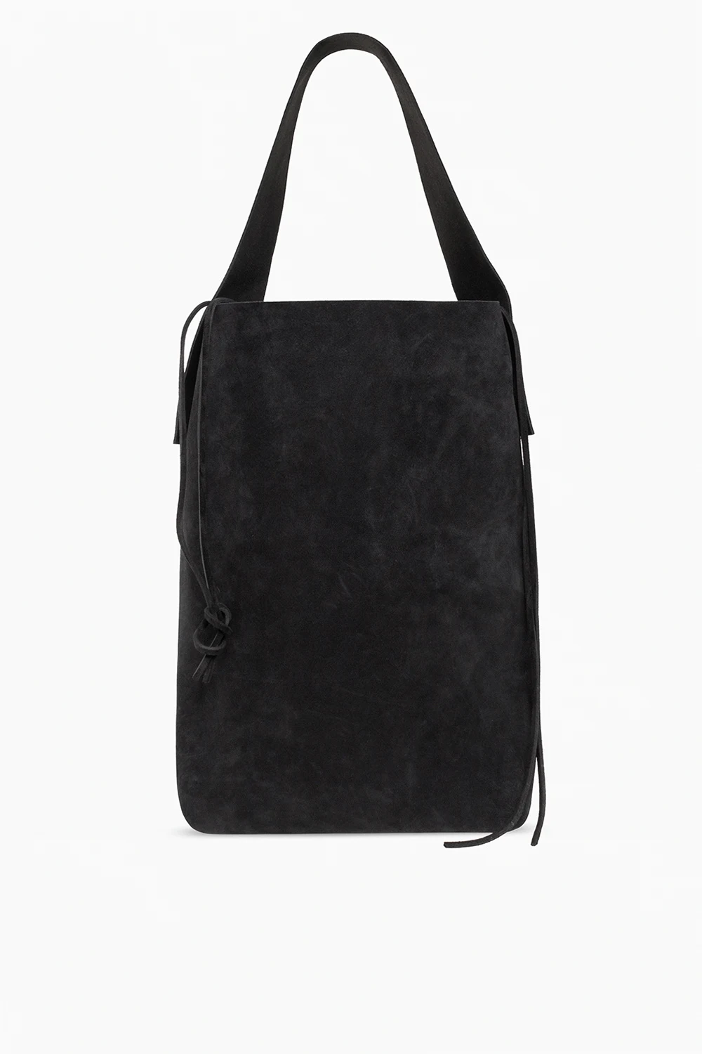 Suede shopper bag