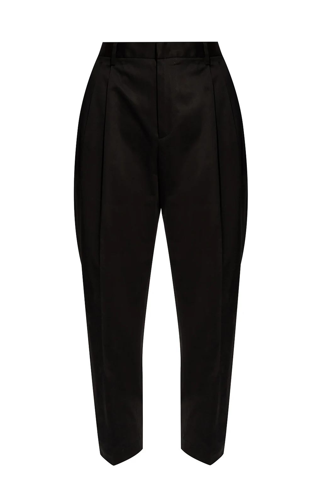 BLACK Trousers with darts
