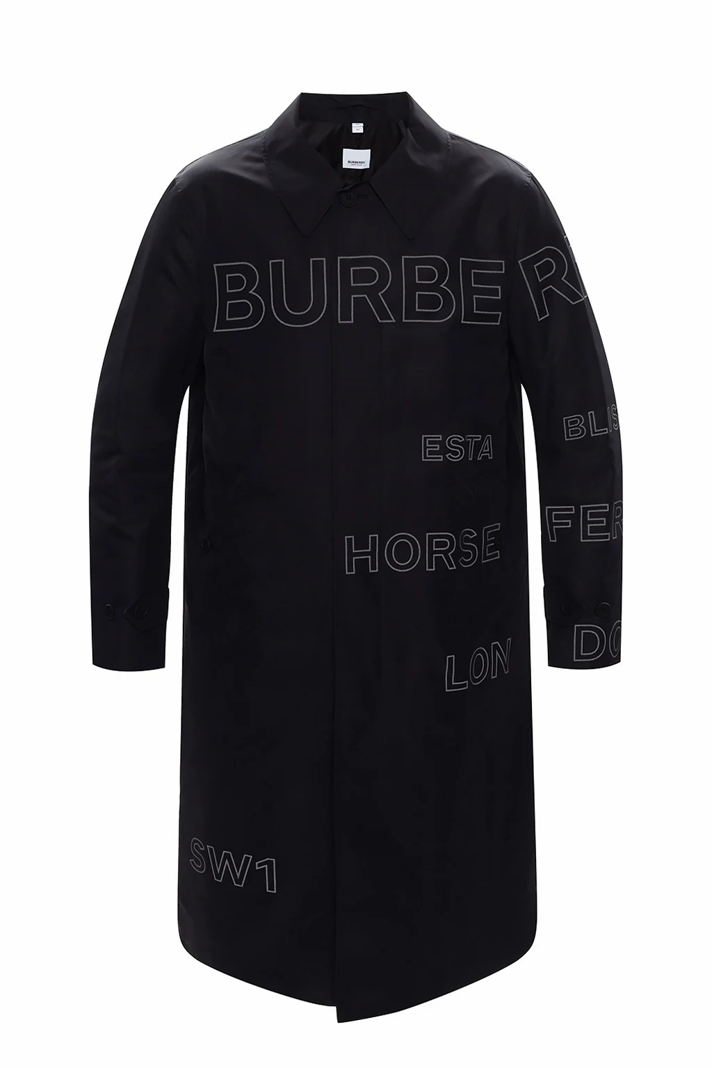 Coat with logo