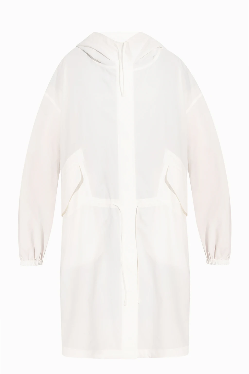 Coat with logo
