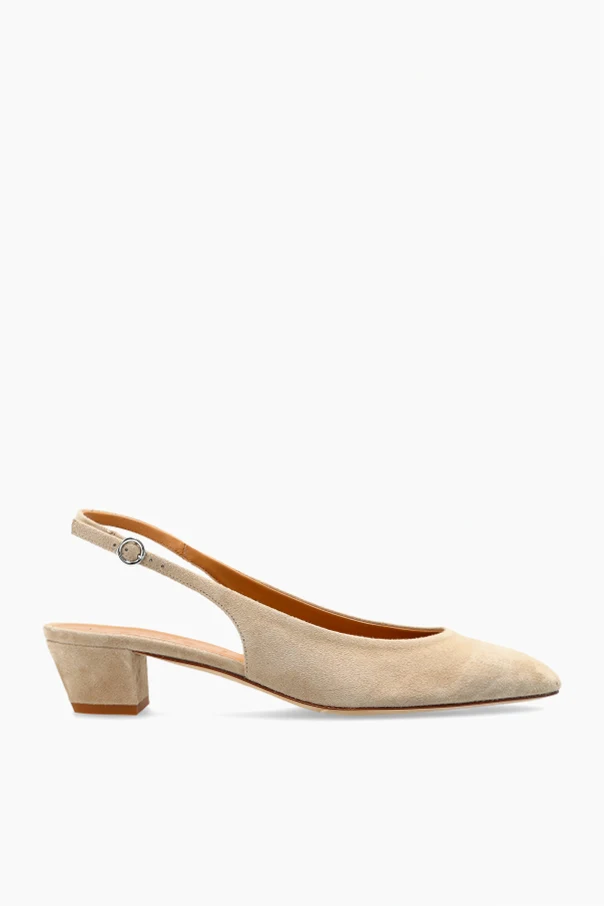 beige Suede Heeled Shoes "Celeste"