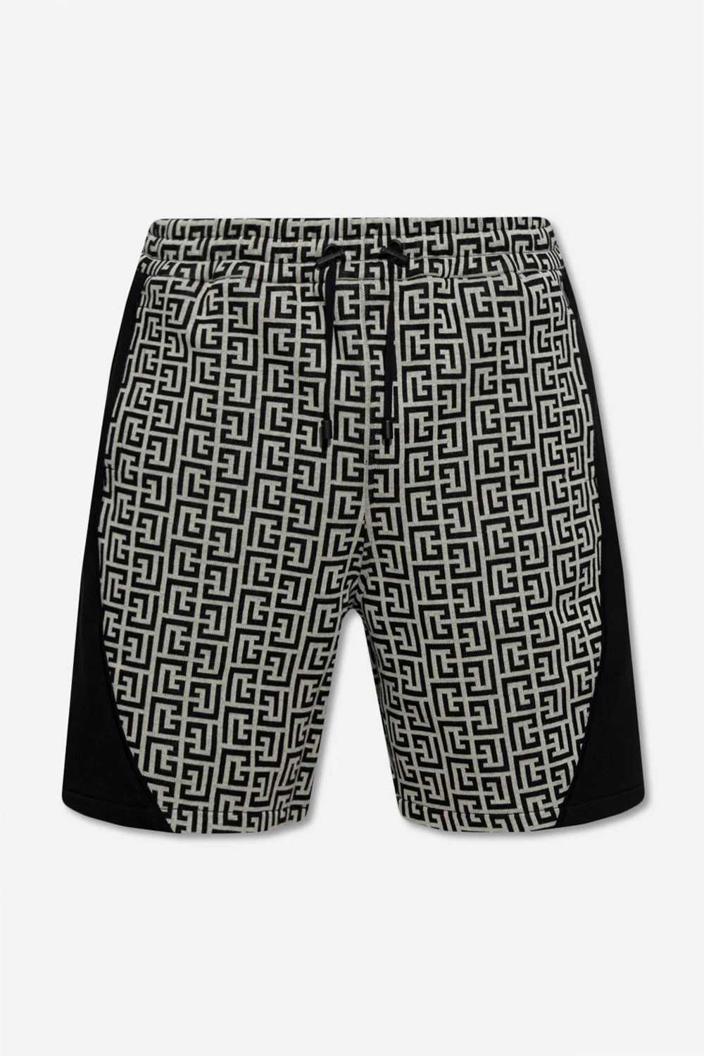 cream Shorts with logo