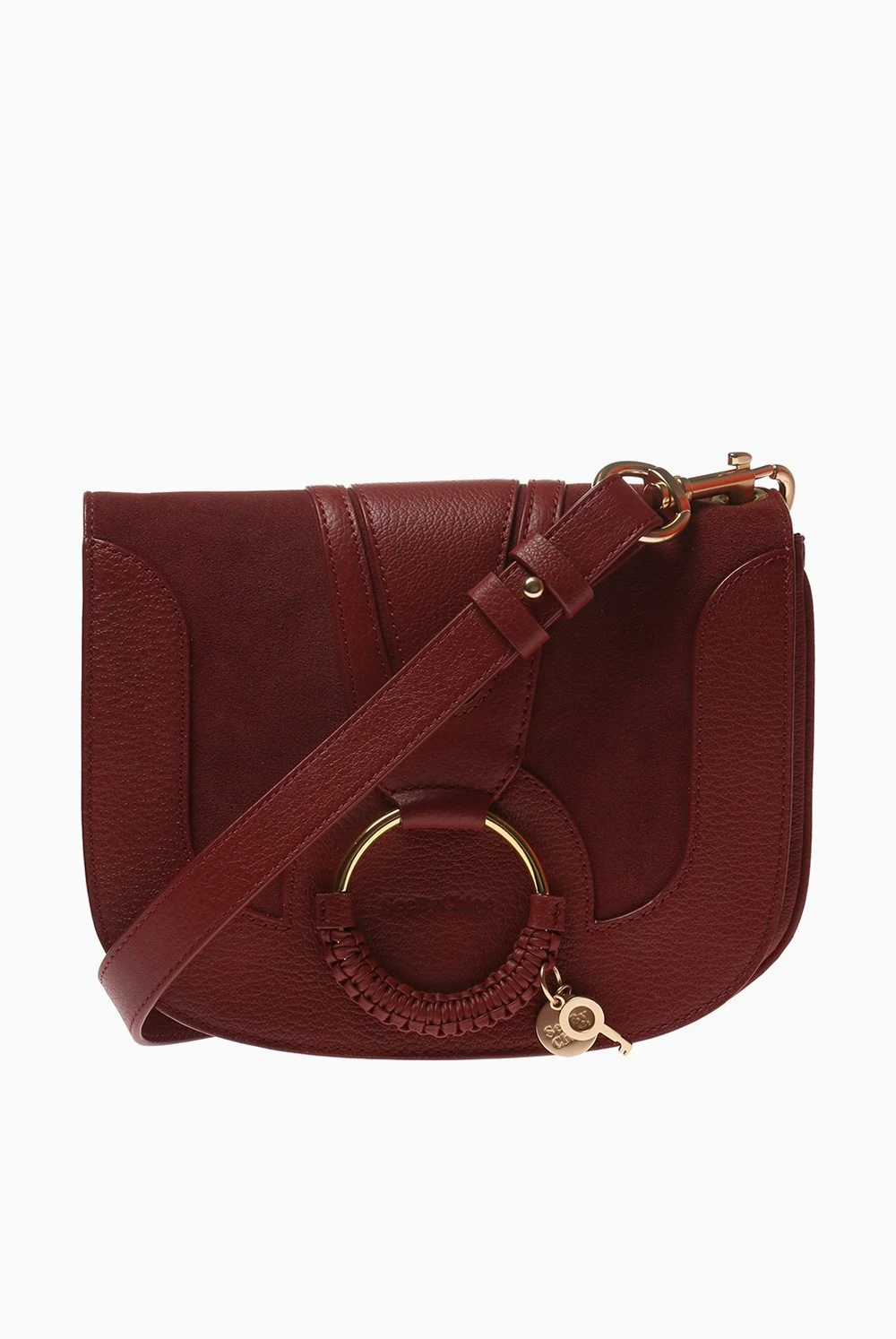 BURGUNDY 'Hana' shoulder bag
